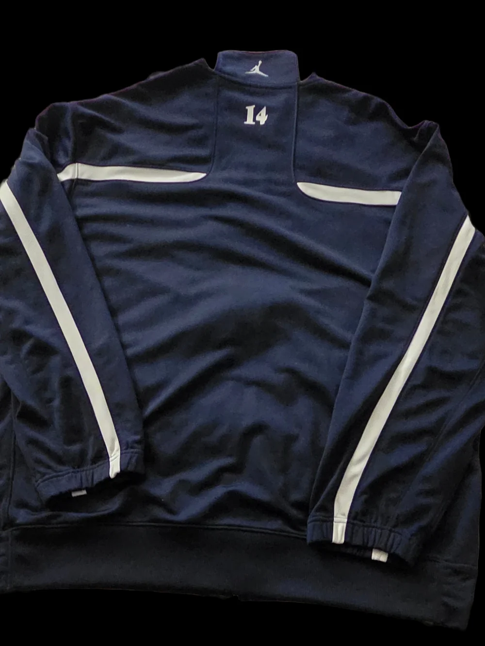 Jordan Navy Blue Track Pants with White Stripes